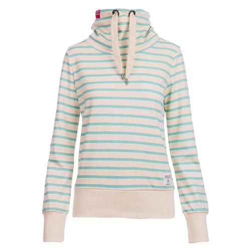 salzhaut Sweatshirt Kóóveljāu Beige Aqua XS von salzhaut