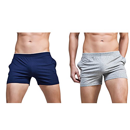 sandbank Herren Pocket Running Workout Gym Active Shorts Lounge Schlafhose - - 29-32W von sandbank