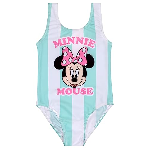 Disney Minnie Mouse gestreifter Mädchen-Badeanzug 6-7 Jahre von sarcia.eu