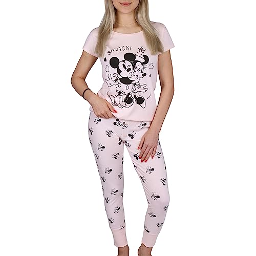 sarcia.eu Mickey und Minnie Mouse Damen Schlafanzug mit Langen Beinen aus Baumwolle M von sarcia.eu