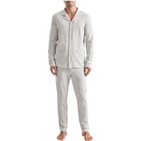 Seidensticker Herren Schlafanzüge Grau Jersey-Baumwolle unifarben von seidensticker