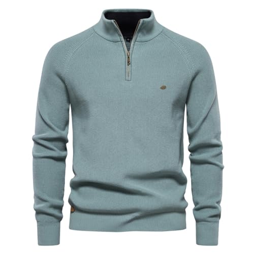 seiveini Strickpullover Herren Feinstrick Pullover mit Stehkragen und Reißverschluss Winterpullover Männer Pulli Winter Warm Slim Fit Norwegerpullover Pullover Troyer A Blau L seiveini Strickpullover Herren Feinstrick Pullover mit Stehkragen und Reißverschluss Winterpullover Männer Pulli Winter Warm Slim Fit Norwegerpullover Pullover Troyer A Blau L von seiveini