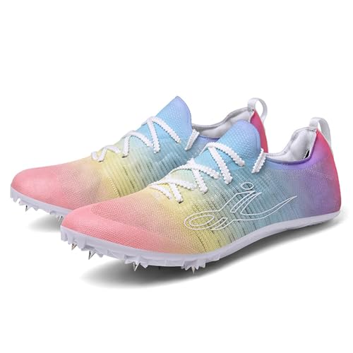 sekiueo Leichtathletikschuhe Herren Damen Leichte Sprint-Spike-Schuhe Mesh Bequem Zum Springen Laufen,Rosa,38 EU sekiueo Leichtathletikschuhe Herren Damen Leichte Sprint-Spike-Schuhe Mesh Bequem Zum Springen Laufen,Rosa,38 EU von sekiueo