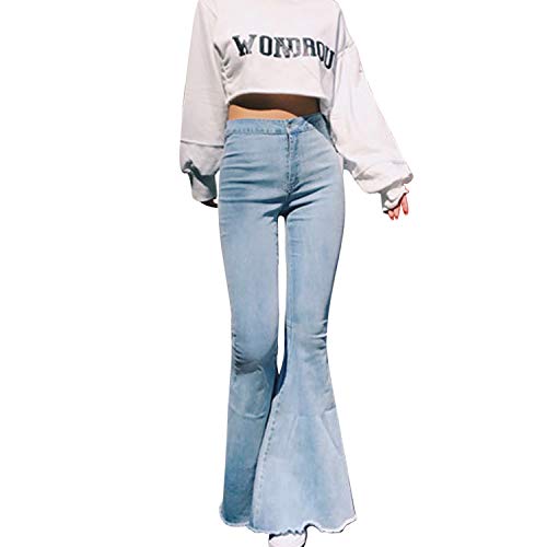 semen Bootcut Jeans Hosen für Damen 70er Weite Schlaghose Casual Lange Mode Hose Retro Stil Denim Hose mit Hohem Bund Stretch Skinny Hosen semen Bootcut Jeans Hosen für Damen 70er Weite Schlaghose Casual Lange Mode Hose Retro Stil Denim Hose mit Hohem Bund Stretch Skinny Hosen von semen