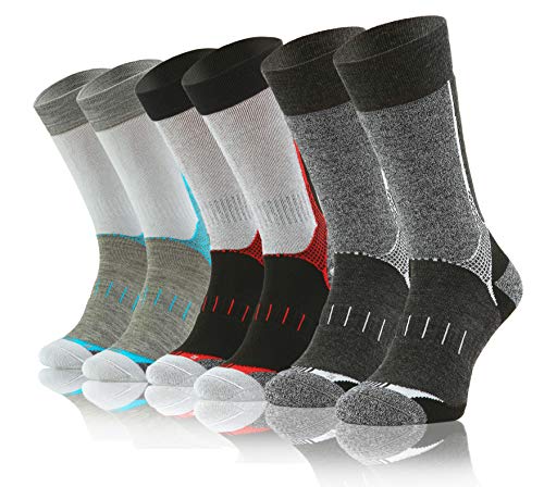 sesto senso 3 Paar Wandersocken Wolle Trekkingsocken Wintersocken mit Silber 45-47 TW 1-3 von sesto senso