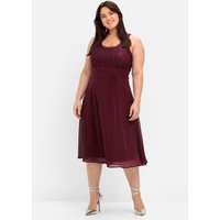 Große Größen: Abendkleid mit Spitze, aubergine, Gr.40-58 Große Größen: Abendkleid mit Spitze, aubergine, Gr.40-58 von sheego