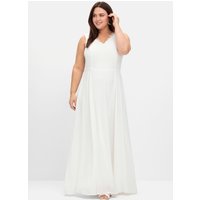 Große Größen: Hochzeitskleid mit floraler Spitze und Chiffon, offwhite, Gr.40-58 Große Größen: Hochzeitskleid mit floraler Spitze und Chiffon, offwhite, Gr.40-58 von sheego