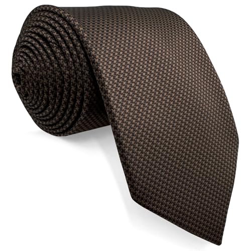 Shlax&Wing Herren Geschäftsanzug Seide Krawatte Braun Einfarbig Extra lang Shlax&Wing Herren Geschäftsanzug Seide Krawatte Braun Einfarbig Extra lang von S&W SHLAX&WING