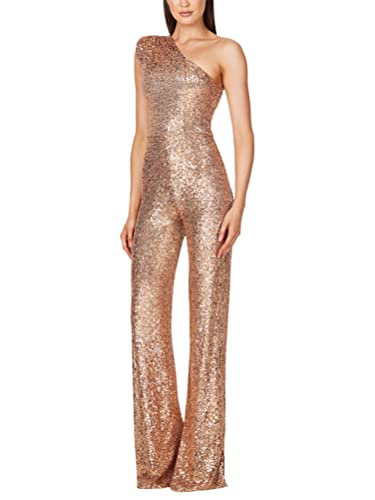 shownicer Jumpsuit Damen Pailletten Jumpsuit Eine Schulter Elegant Overall Sommer Ärmellos Einteiler Lang Overall Hosenanzug Hohe Taille Romper A Gold XXL shownicer Jumpsuit Damen Pailletten Jumpsuit Eine Schulter Elegant Overall Sommer Ärmellos Einteiler Lang Overall Hosenanzug Hohe Taille Romper A Gold XXL von shownicer