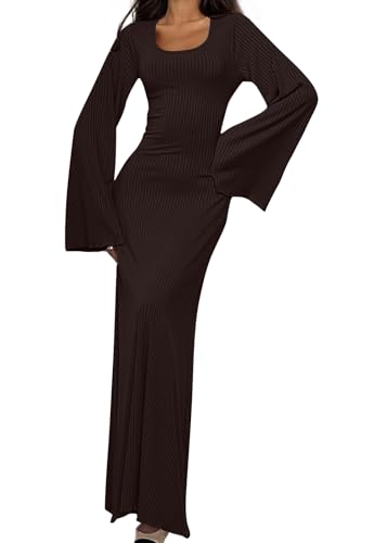 shownicer Strickkleid Damen Lang Rundhals Geripptes Pulloverkleid Langarm Sweater Tunika Einfarbig Herbst Winterkleid Warme Strick Sweater Kleid B Braun L shownicer Strickkleid Damen Lang Rundhals Geripptes Pulloverkleid Langarm Sweater Tunika Einfarbig Herbst Winterkleid Warme Strick Sweater Kleid B Braun L von shownicer