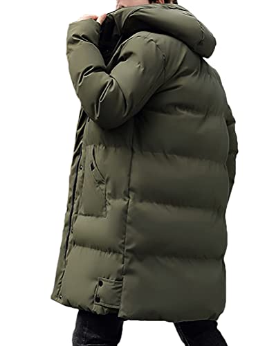 shownicer Winterjacke Lange Herren Daunenjacke Warm Parka Jacke mit Kapuze Steppjacke Wintermantel Casual Verdicken Warme Daunenmantel B Grün 3XL shownicer Winterjacke Lange Herren Daunenjacke Warm Parka Jacke mit Kapuze Steppjacke Wintermantel Casual Verdicken Warme Daunenmantel B Grün 3XL von shownicer