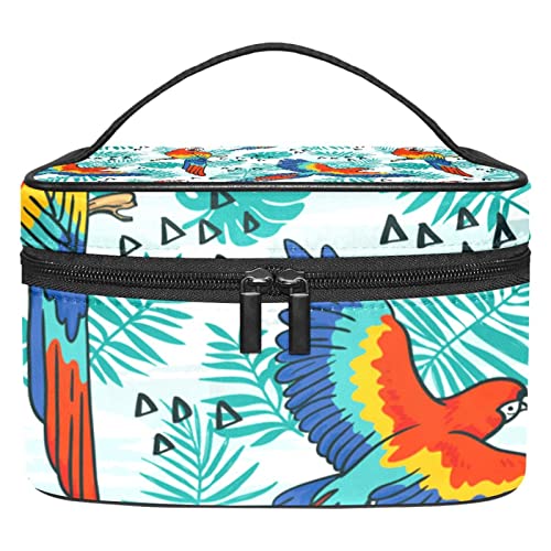 Große Make-up-Tasche, Reise-Kosmetiktasche, Make-up-Tasche, Organizer für Damen und Mädchen, tragbare Aufbewahrungsbürsten, Kulturbeutel, langlebig, wasserdicht, schöner Phoenix von siawadeky