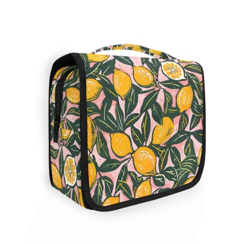 Lemons Kulturbeutel für Reisen, mit Haken zum Aufhängen, groß, für Herren, vertikal, freistehend Lemons Kulturbeutel für Reisen, mit Haken zum Aufhängen, groß, für Herren, vertikal, freistehend von siphylline