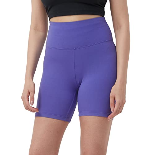 sissycos Damen Sportshorts Hohe Taille, Leggings Kurz für Fitness Gym Strumpfshort, Elastische Radlerhose Sweatpants 1/2(Very Peri,L) von sissycos