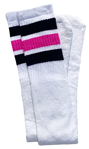 skatersocks 30 Inch Tube Socken Overknee Kniestrümpfe weiß pink schwarz gestreift skatersocks 30 Inch Tube Socken Overknee Kniestrümpfe weiß pink schwarz gestreift von skatersocks