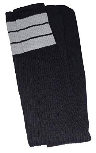 skatersocks 35 Inch Damen Overknee Socken Kniestrümpfe oldschool Sportsocken Cheerleader schwarz grau skatersocks 35 Inch Damen Overknee Socken Kniestrümpfe oldschool Sportsocken Cheerleader schwarz grau von skatersocks
