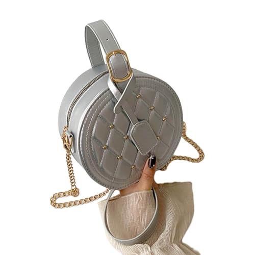 Trendige Damen-Nieten-Umhängetasche, modische Handtasche, Crossbody-Taschen für Mädchen, Silber S, Medium Trendige Damen-Nieten-Umhängetasche, modische Handtasche, Crossbody-Taschen für Mädchen, Silber S, Medium von sodeber