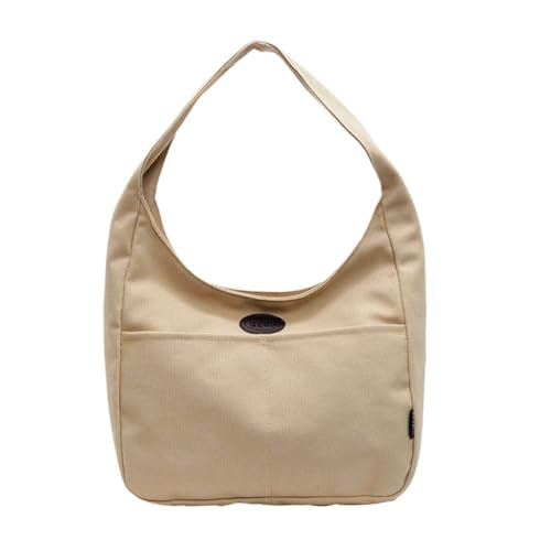 sodeber Einfarbige Nylon-Handtasche mit großem Fassungsvermögen, Schultertasche, geeignet für Arbeit, Reisen und Freizeit, Khaki Kh, Medium sodeber Einfarbige Nylon-Handtasche mit großem Fassungsvermögen, Schultertasche, geeignet für Arbeit, Reisen und Freizeit, Khaki Kh, Medium von sodeber