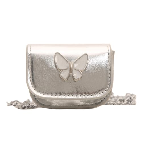 sodeber Modische Damengeldbörse, Abendtasche mit Crossbody-Kette, Schmetterling, tragbar, Münze, Lippenstift, Kopfhörer, Silber S, M, Western sodeber Modische Damengeldbörse, Abendtasche mit Crossbody-Kette, Schmetterling, tragbar, Münze, Lippenstift, Kopfhörer, Silber S, M, Western von sodeber