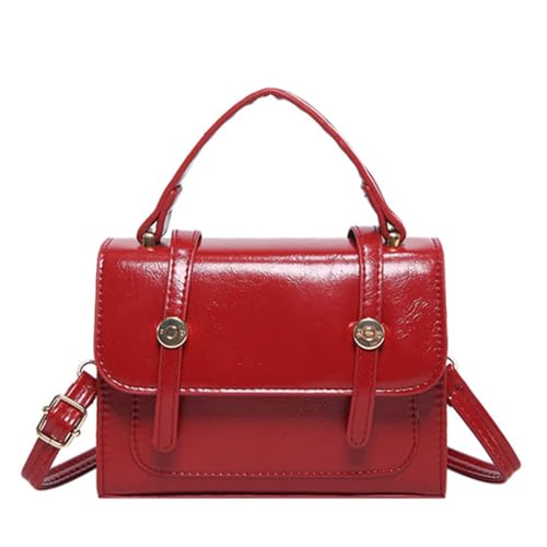 sodeber Stilvolle kleine quadratische Handtasche mit verstellbarem Riemen, Umhängetasche für Modepersonen und verschiedene, Rot R, Medium sodeber Stilvolle kleine quadratische Handtasche mit verstellbarem Riemen, Umhängetasche für Modepersonen und verschiedene, Rot R, Medium von sodeber