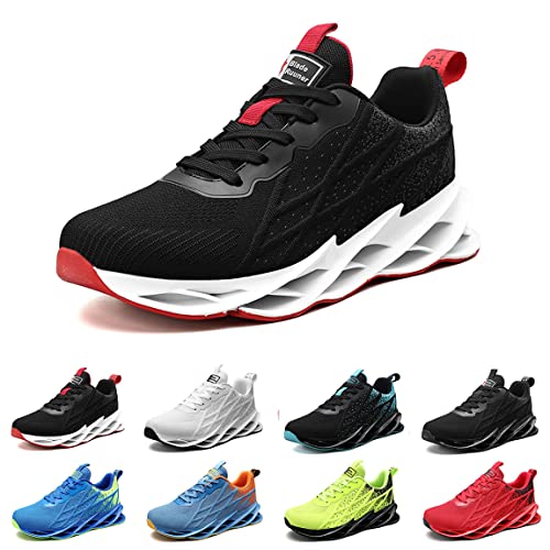 sotirsvs Sportschuhe Herren Laufschuhe Leicht Turnschuhe Straßenlaufschuhe Running Sneakers rutschfest Atmungsaktiv Mode Jogging Fitness Walking Schuhe Gym Athletic blackred44 von sotirsvs