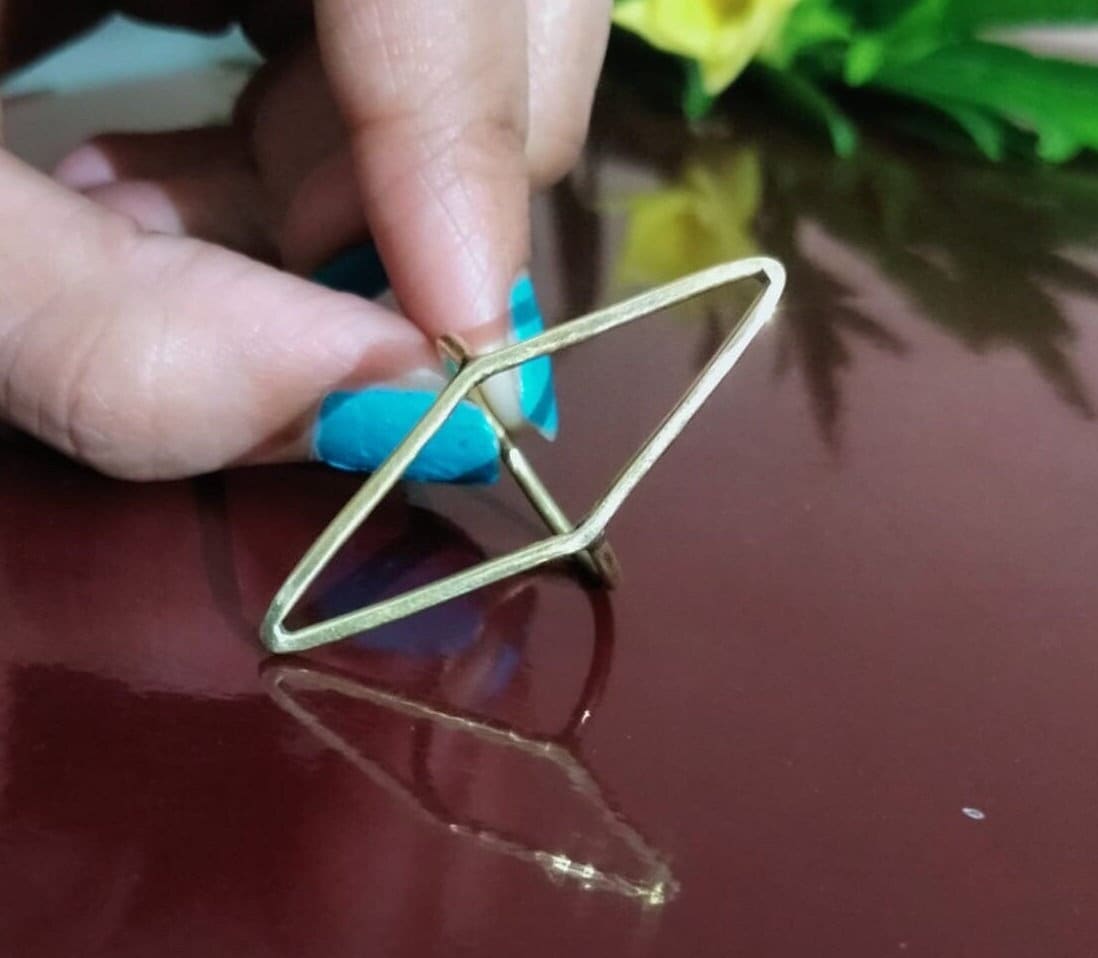 Rhombus Ring, Diamond Shape Brass Stacking Handmade Jewelry, Geometric Minimalist Gift For Her, Christmas Gift Rhombus Ring, Diamond Shape Brass Stacking Handmade Jewelry, Geometric Minimalist Gift For Her, Christmas Gift von sristhijewels