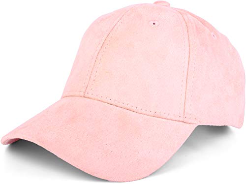 styleBREAKER 6-Panel Cap in Veloursleder Optik, Wildleder Optik, Baseball Cap, verstellbar, Unisex 04023049, Farbe:Rosa von styleBREAKER