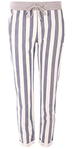stylx Damen Jogginghose Sweatpants Größe 34-50 mit Print (J01, 40-42) von stylx