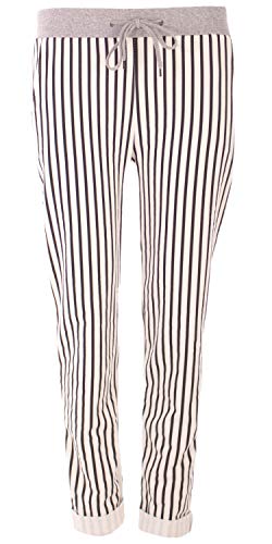 stylx Damen Jogginghose Sweatpants Größe 34-50 mit Print (J02, 40-42) von stylx