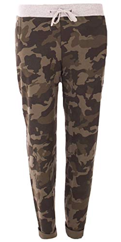 stylx Damen Jogginghose Sweatpants Größe 34-50 mit Print (J03, 48-50) von stylx