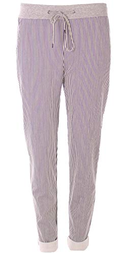 stylx Damen Jogginghose Sweatpants Größe 34-50 mit Print (J06, 38-40) von stylx