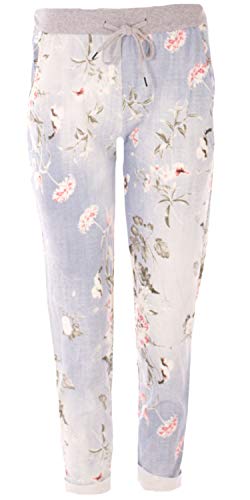 stylx Damen Jogginghose Sweatpants Größe 34-50 mit Print (J08, 46-48) von stylx