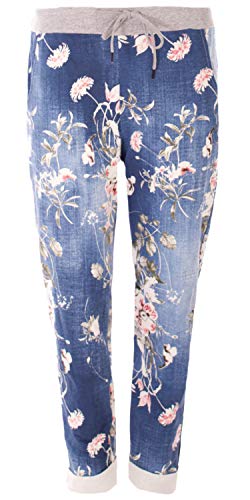 stylx Damen Jogginghose Sweatpants Größe 34-50 mit Print (J10, 44-46) von stylx