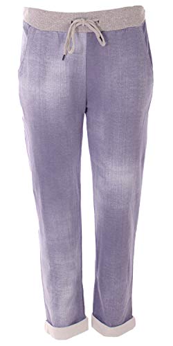 stylx Damen Jogginghose Sweatpants Größe 34-50 mit Print (J11, 34-36) von stylx