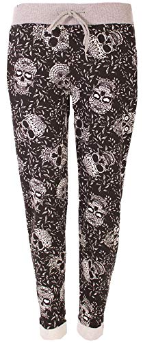 stylx Damen Jogginghose Sweatpants Größe 34-50 mit Print (J26, 36-38) von stylx