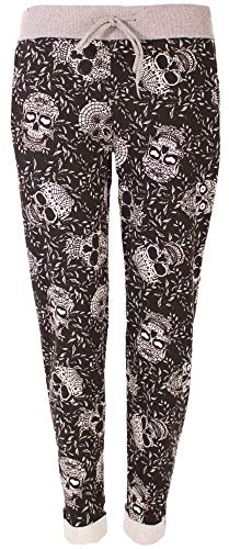 stylx Damen Jogginghose Sweatpants Größe 34-50 mit Print (J26, 40-42) von stylx