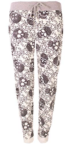 stylx Damen Jogginghose Sweatpants Größe 34-50 mit Print (J27, 46-48) von stylx