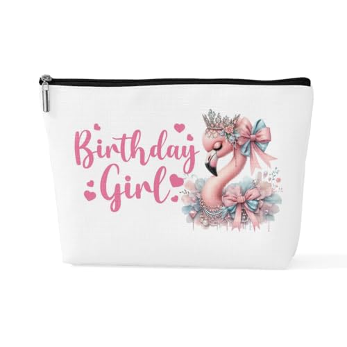sugargoo Flamingo-Geldbörse, Reise-Make-up-Tasche, Kosmetiktasche, Flamingo-Geschenke für Frauen, Flamingo-Liebhaber, Geburtstag, 10*7*2.5 inches von sugargoo