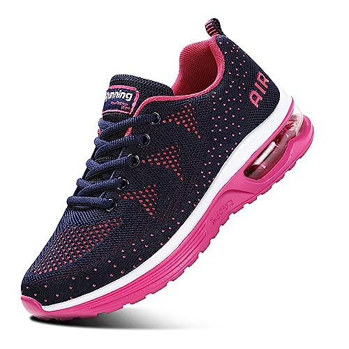 Sumateng Herren Damen Sportschuhe Air Sneakers Turnschuhe Unisex Laufschuhe Leichtgewichts Walkingschuhe Fitness Shoes Outdoor Schuhe BluePink 35 von Sumateng