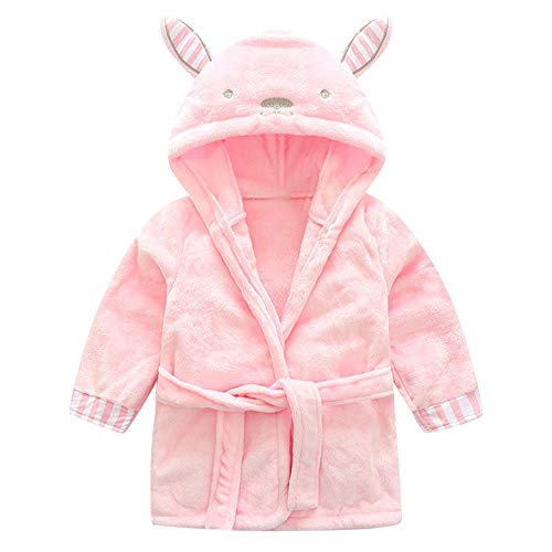 sunnymi 1-5 Jahre Baby Mädchen Kinder Bademantel Cartoon Tiere Mit Kapuze Handtuch Pyjamas Kleidung von sunnymi