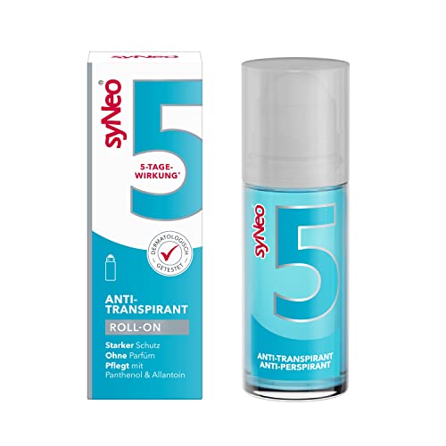 syNeo 5 Antitranspirant Roll-On, Anti Schweiß Deo für Damen und Herren gegen starkes Schwitzen, Anti Transpirant Antiperspirant Deoroller, 1er Pack (1 x 50 ml) von syNeo