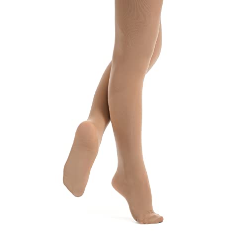 tanzmuster Ballettstrumpfhose Damen - Kira - mit Fuß - Bronze Größe L - Strumpfhose hautfarben fürs Ballett - Ballettkleidung für Erwachsene tanzmuster Ballettstrumpfhose Damen - Kira - mit Fuß - Bronze Größe L - Strumpfhose hautfarben fürs Ballett - Ballettkleidung für Erwachsene von tanzmuster