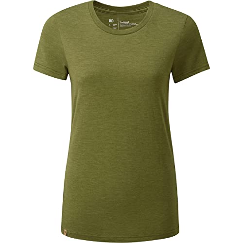 tentree Damen TreeBlend Classic T-Shirt, Olive Branch Heather, M von tentree