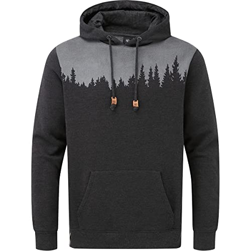 tentree Herren Juniper Hoodie, Meteorite Black Heather, S von tentree