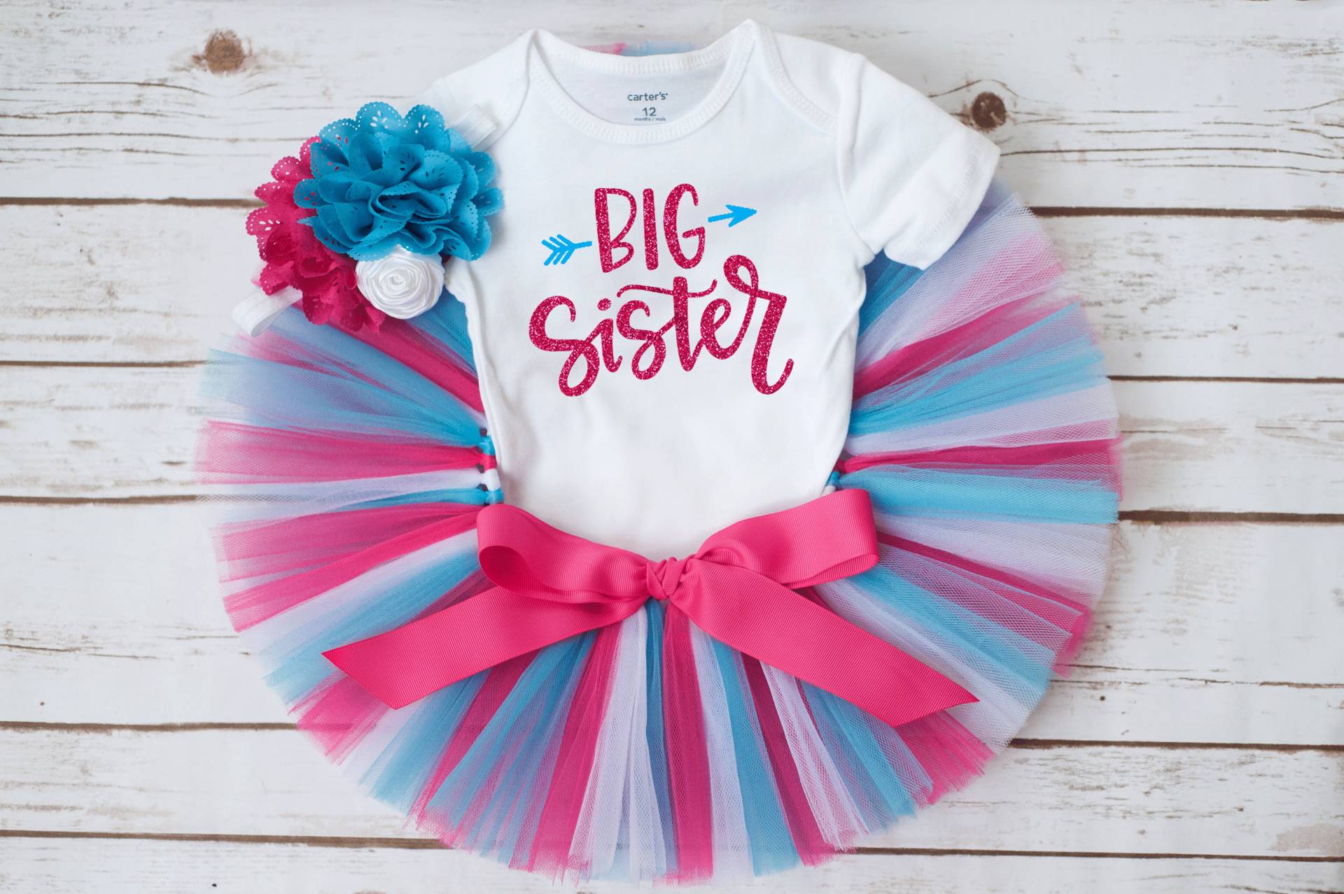 Gender Reveal Großes Schwester Outfit "Photo Punks" Große Kleinkind Mädchen, Ankündigung, Geschenk Outfit, Bruder Enthüllung von thePhotoPunks