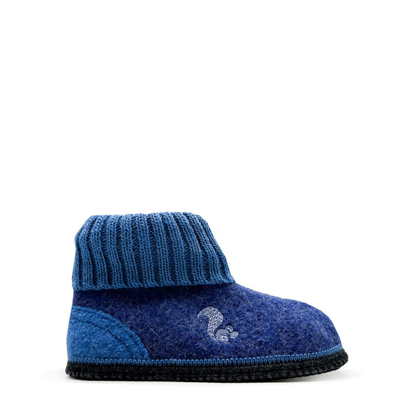 Kids "thies ® Mountain Wool Slipper Boot" aus reiner, ökologischer Schurwolle, made in Austria von thies