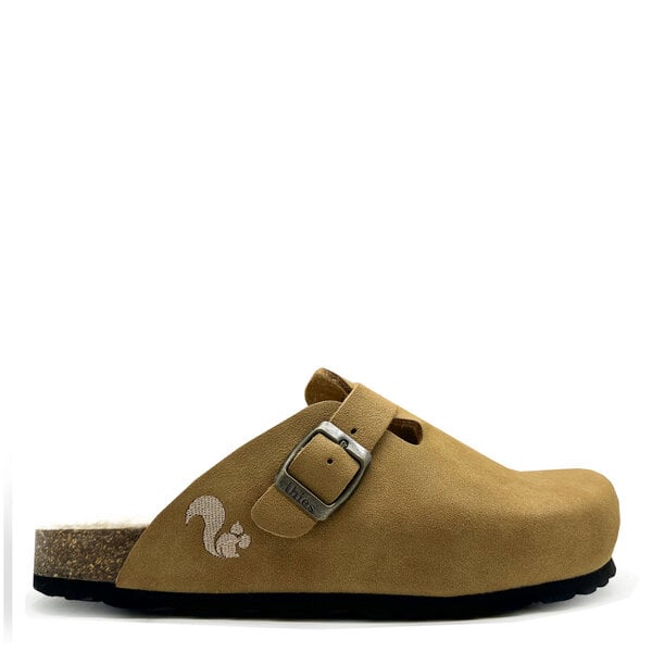 Vegane thies ® Eco Bio Warm Clogs aus rec. PET mit Kork-Tieffussbett von thies