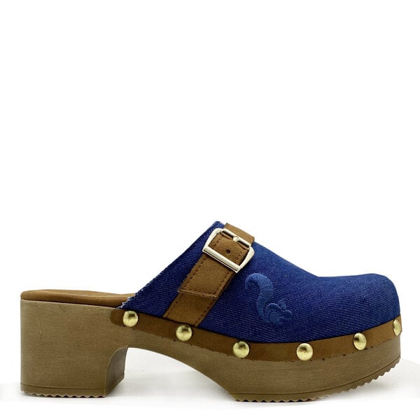 Veganer thies ® Rec Denim Comfy Clog aus recycelter Denim Baumwolle von thies