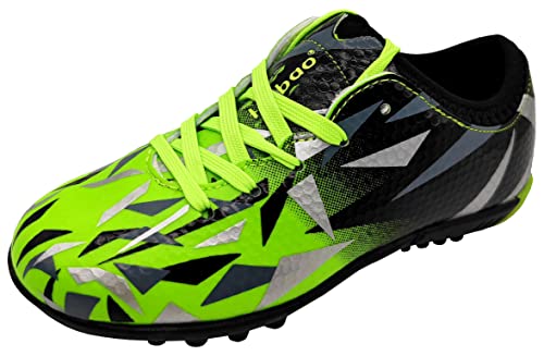 tiebaoGanar Fußballschuhe Spike Cleats Firm Ground Große Jugend Outdoor Leichtathletik Trainingsschuhe Outdoor Sport Turf Football Schuhe Grün TBG-S76516/Green-35 von tiebaoGanar