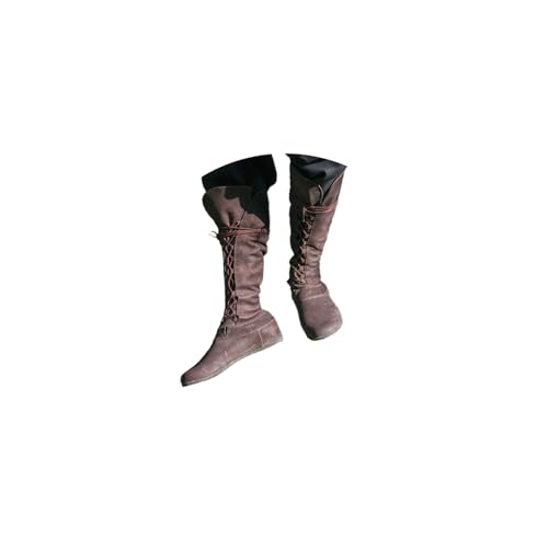 Stiefel Herren Mittelalter Stiefeletten Vintage Lederstiefel Mittelhohe-Stiefel Western Cowboy Stiefeletten Biker Freizeitschuhe Boots Stiefel Herren Mittelalter Stiefeletten Vintage Lederstiefel Mittelhohe-Stiefel Western Cowboy Stiefeletten Biker Freizeitschuhe Boots von tinetill